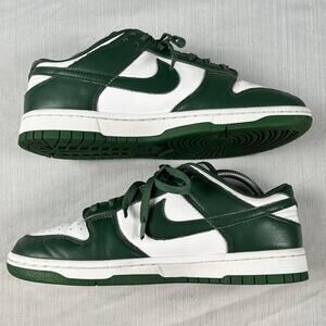 Nike Dunk Low Michigan State Team Green Men’s Size 8.5 Skate Shoes DD1391-101